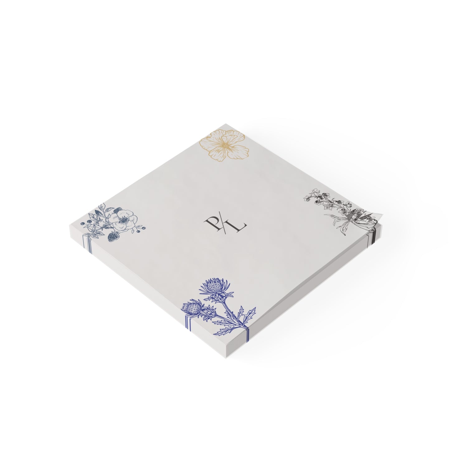 Floral Notepad, Botanical Note Pad, Office Supply, Gift for Teachers, Stationery, Work or Study Notepad