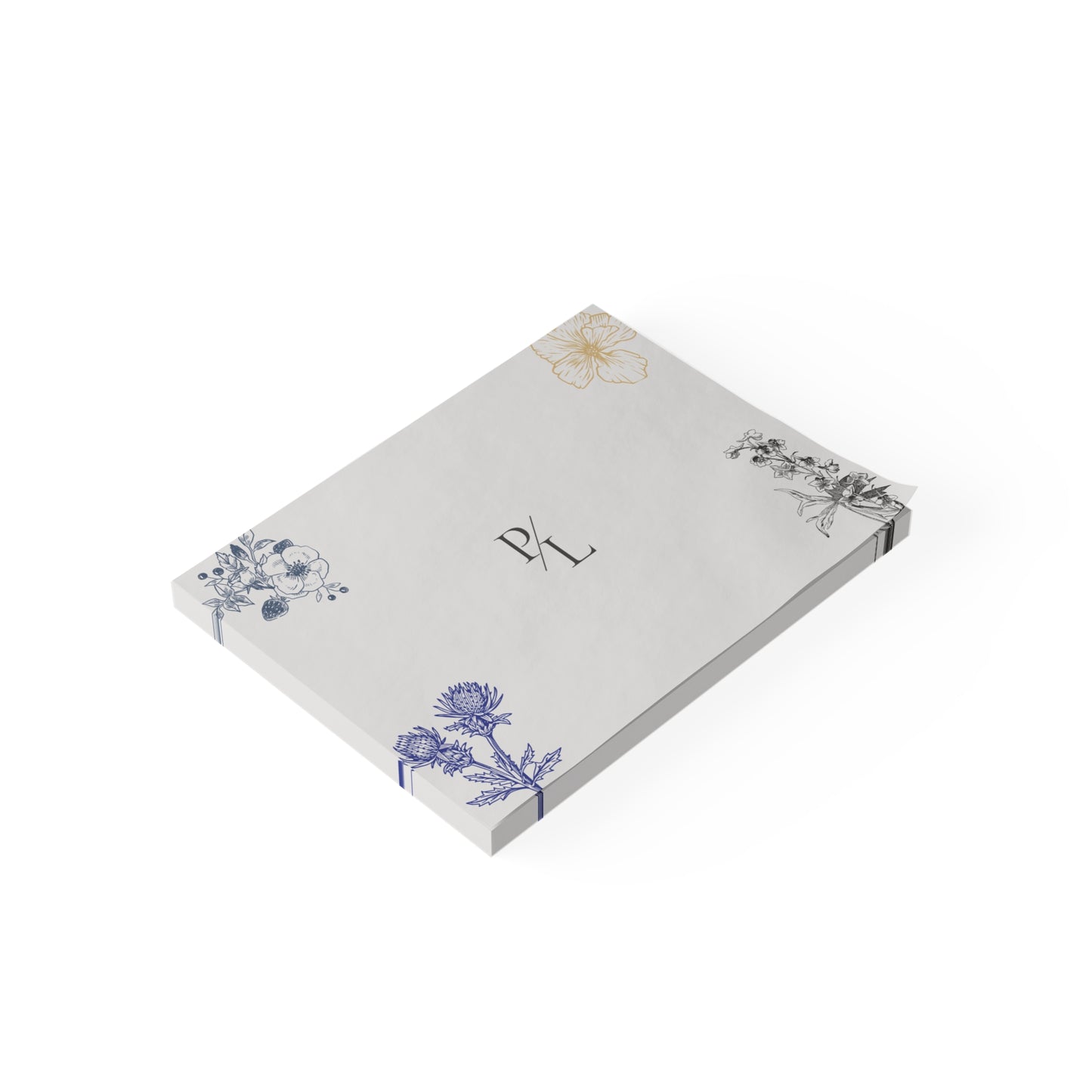 Floral Notepad, Botanical Note Pad, Office Supply, Gift for Teachers, Stationery, Work or Study Notepad