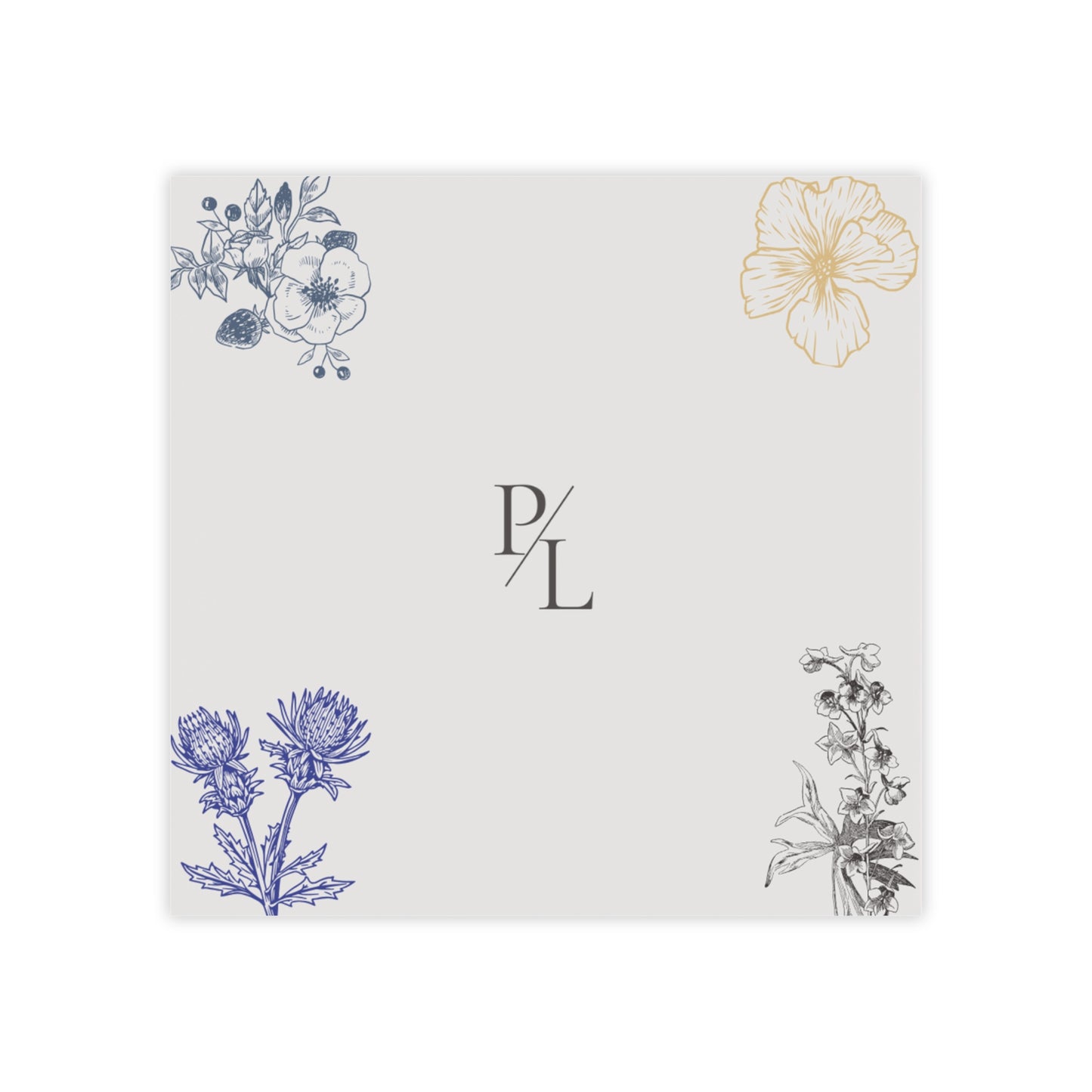 Floral Notepad, Botanical Note Pad, Office Supply, Gift for Teachers, Stationery, Work or Study Notepad