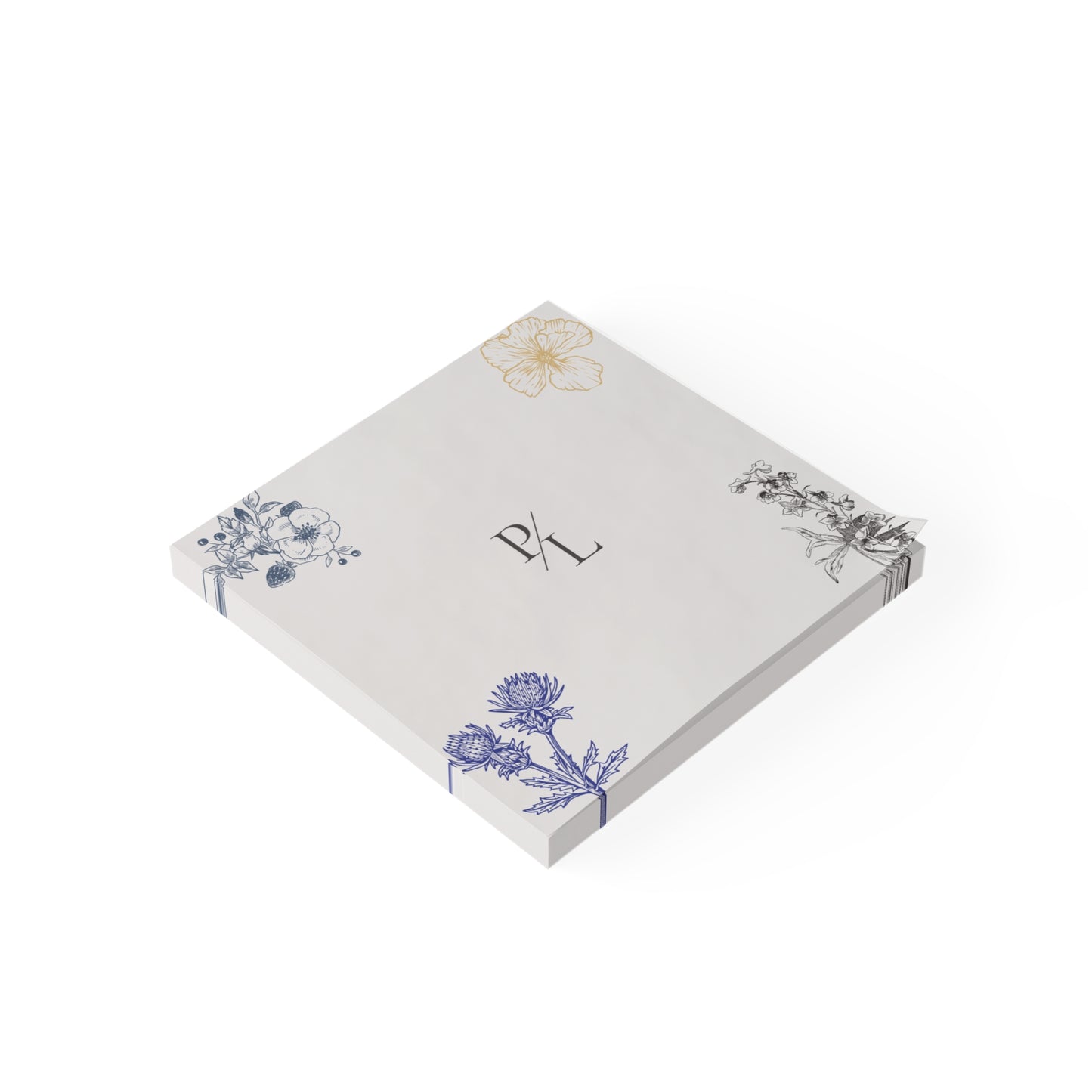 Floral Notepad, Botanical Note Pad, Office Supply, Gift for Teachers, Stationery, Work or Study Notepad