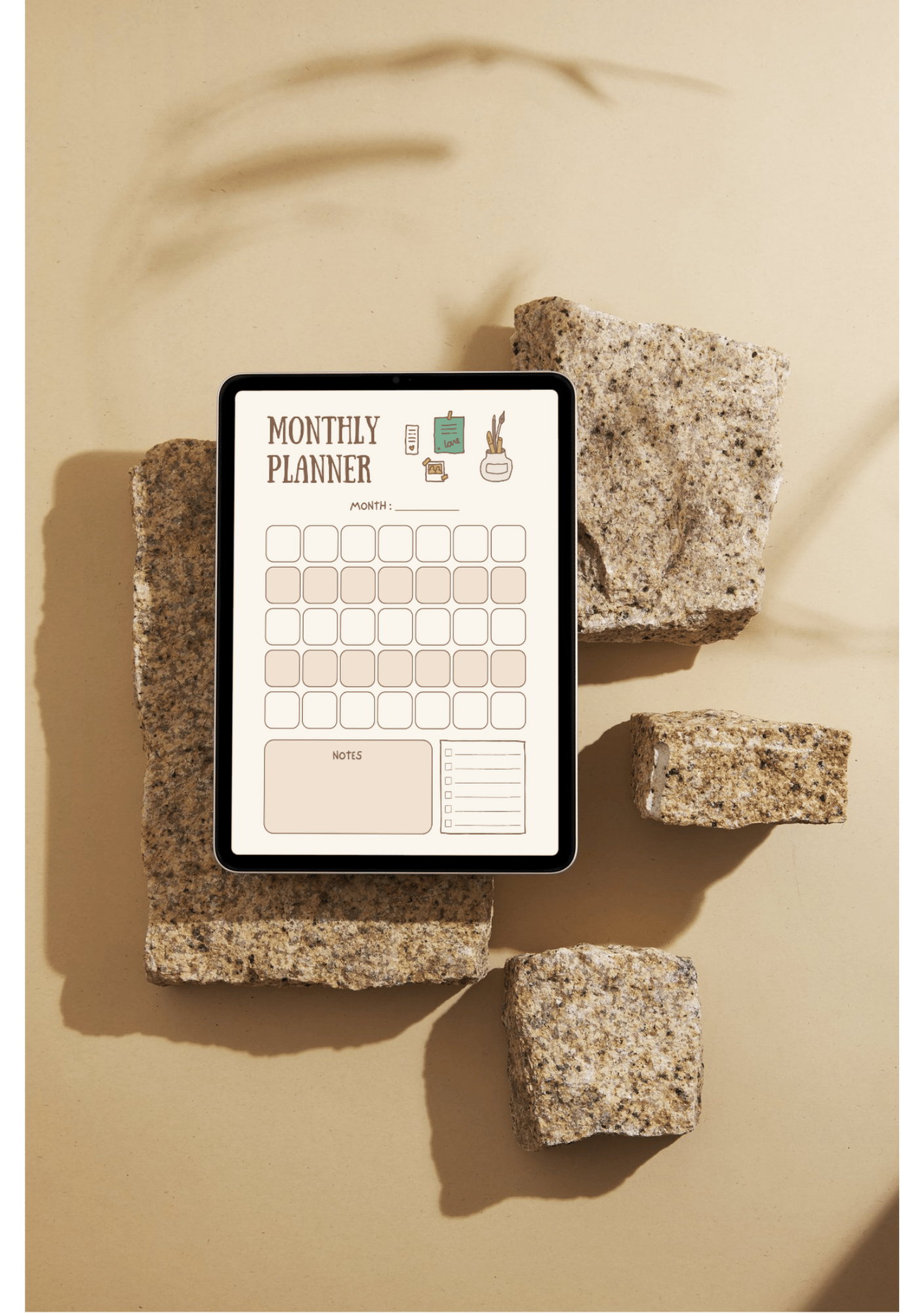 All In One Planner - Brown Digital Planner