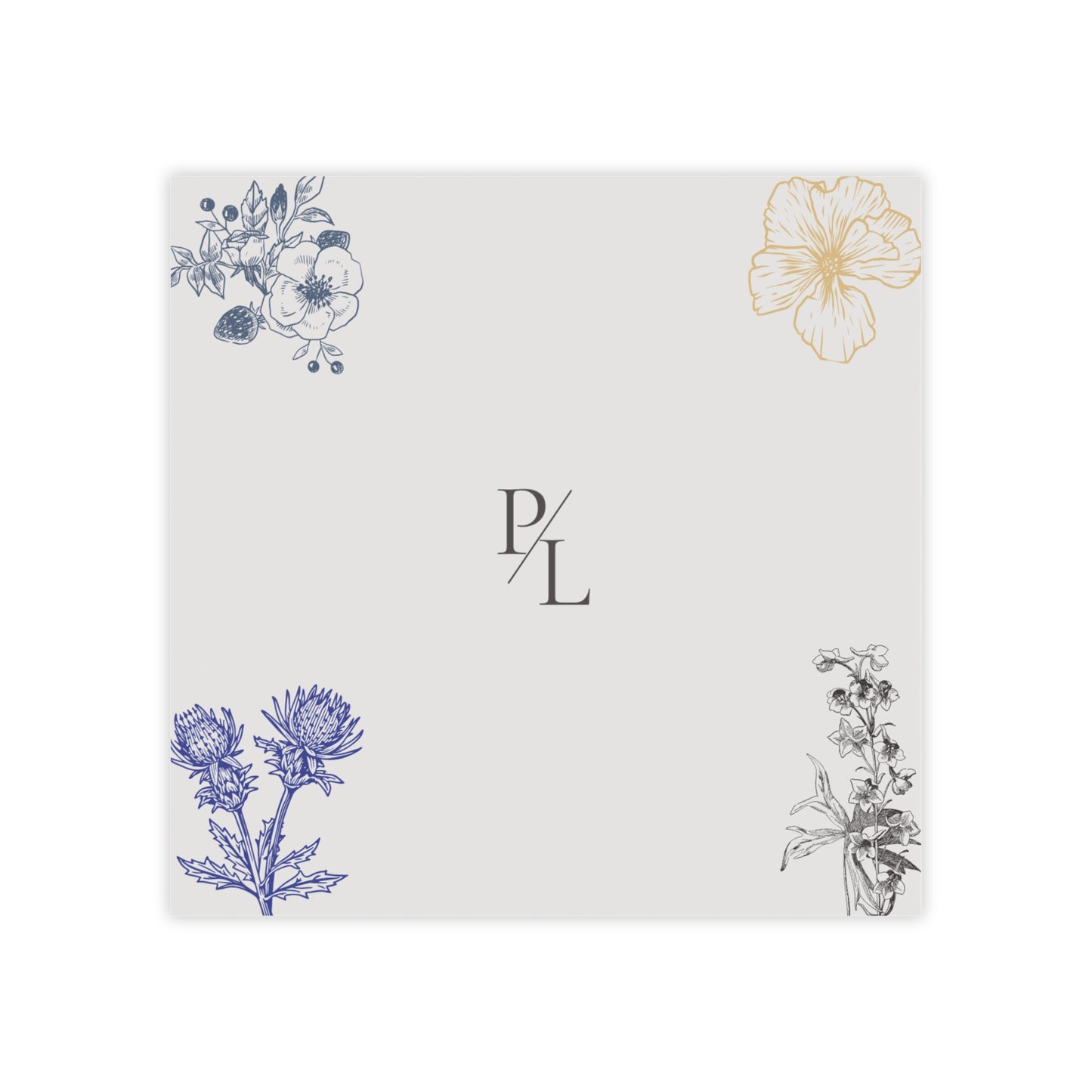 Floral Notepad, Botanical Note Pad, Office Supply, Gift for Teachers, Stationery, Work or Study Notepad