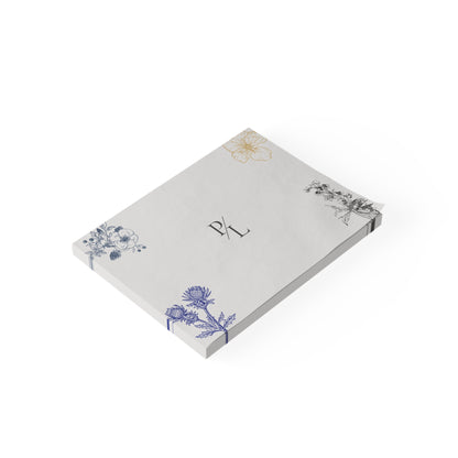 Floral Notepad, Botanical Note Pad, Office Supply, Gift for Teachers, Stationery, Work or Study Notepad