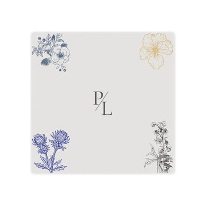 Floral Notepad, Botanical Note Pad, Office Supply, Gift for Teachers, Stationery, Work or Study Notepad
