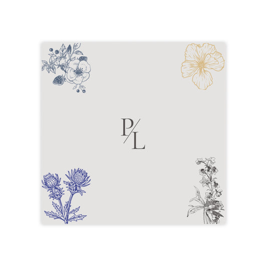 Floral Notepad, Botanical Note Pad, Office Supply, Gift for Teachers, Stationery, Work or Study Notepad