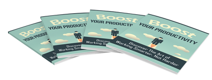 📈 Boost Your Productivity: Get More Done, Waste Less Time, Live Better