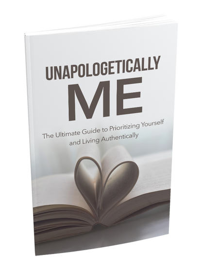 Book titled 'Unapologetically Me' on a white background