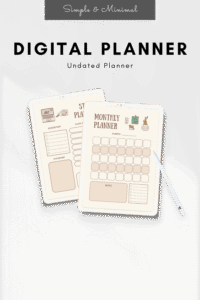 All In One Planner - Brown Digital Planner