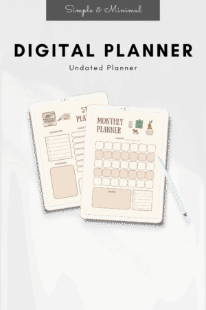 All In One Planner - Brown Digital Planner