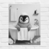Bathtub Whimsy – Penguin Edition | Chill & Whimsical Bathroom Wall Art (Digital Download)