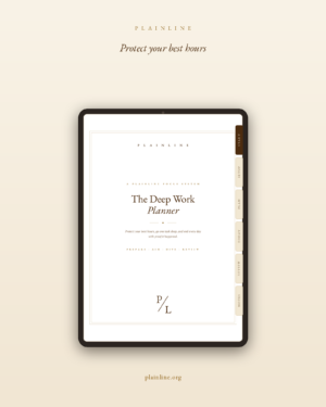 The Deep Work Planner: Focus Blocks & Deep Hours Tracker