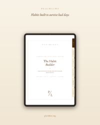 The Habit Builder Planner: Habit Design, Streak Tracker & Recovery System