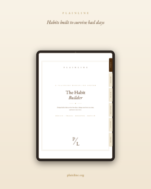 The Habit Builder Planner: Habit Design, Streak Tracker & Recovery System